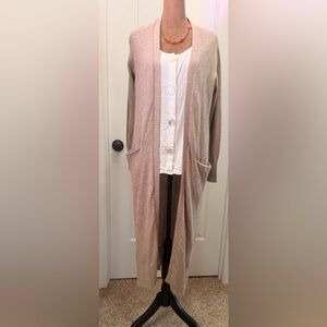 NWT Old Navy Women's Ling Open Front Duster/ Cardigan Soft Beige S petite